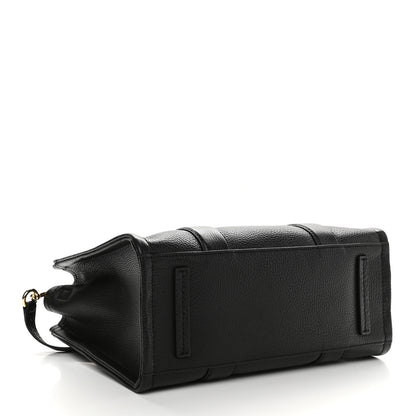 Marc Jacobs Grained Calfskin Medium The Tote Bag Black 3 of 7