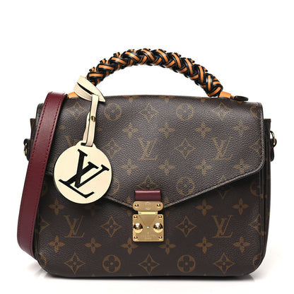Louis Vuitton Monogram Braided Pochette Metis Safran 1 of 7