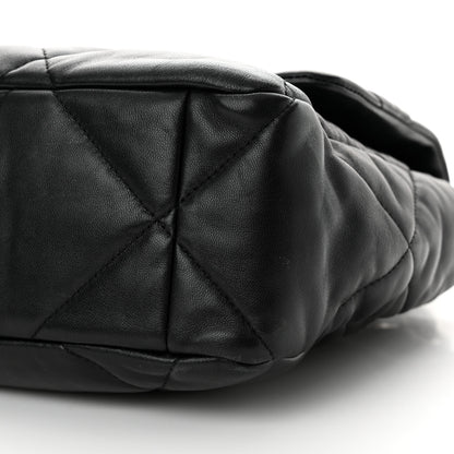 Chanel Lambskin Quilted Large Chanel 19 Flap Black 10 of 13