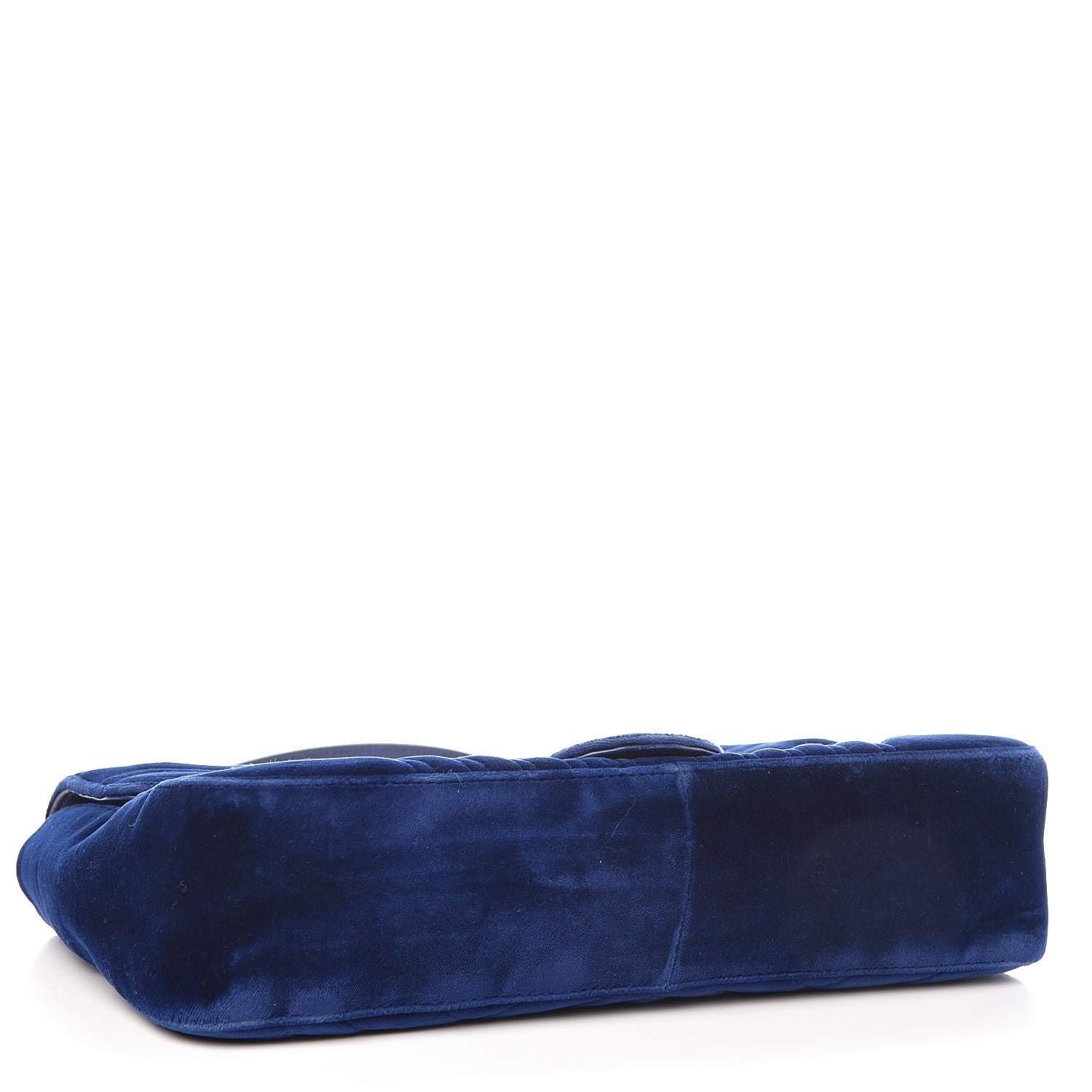 Gucci Velvet Matelasse Medium GG Marmont Shoulder Bag Cobalt Blue 4 of 7