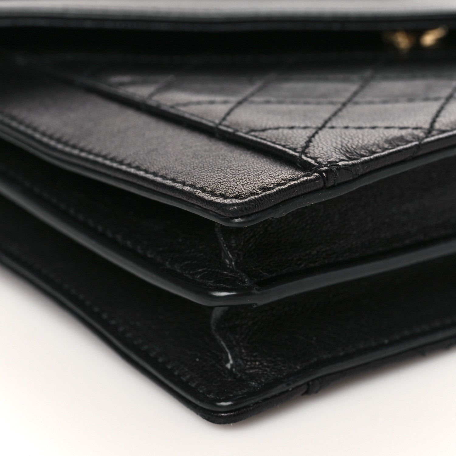Saint Laurent Lambskin Quilted Mini Gaby Satchel Black 8 of 9