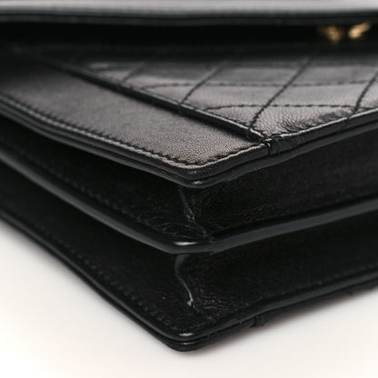 Saint Laurent Lambskin Quilted Mini Gaby Satchel Black 8 of 9
