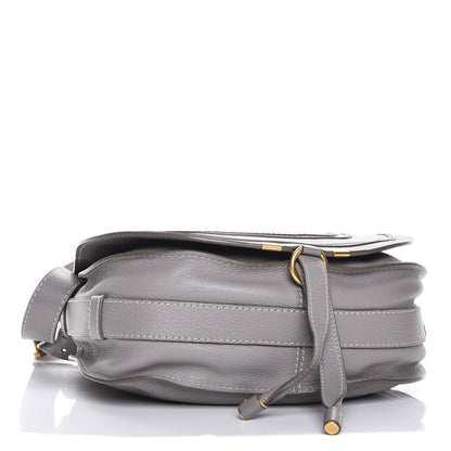 Chloe Calfskin Medium Marcie Round Crossbody Bag Cashmere Grey 4 of 8