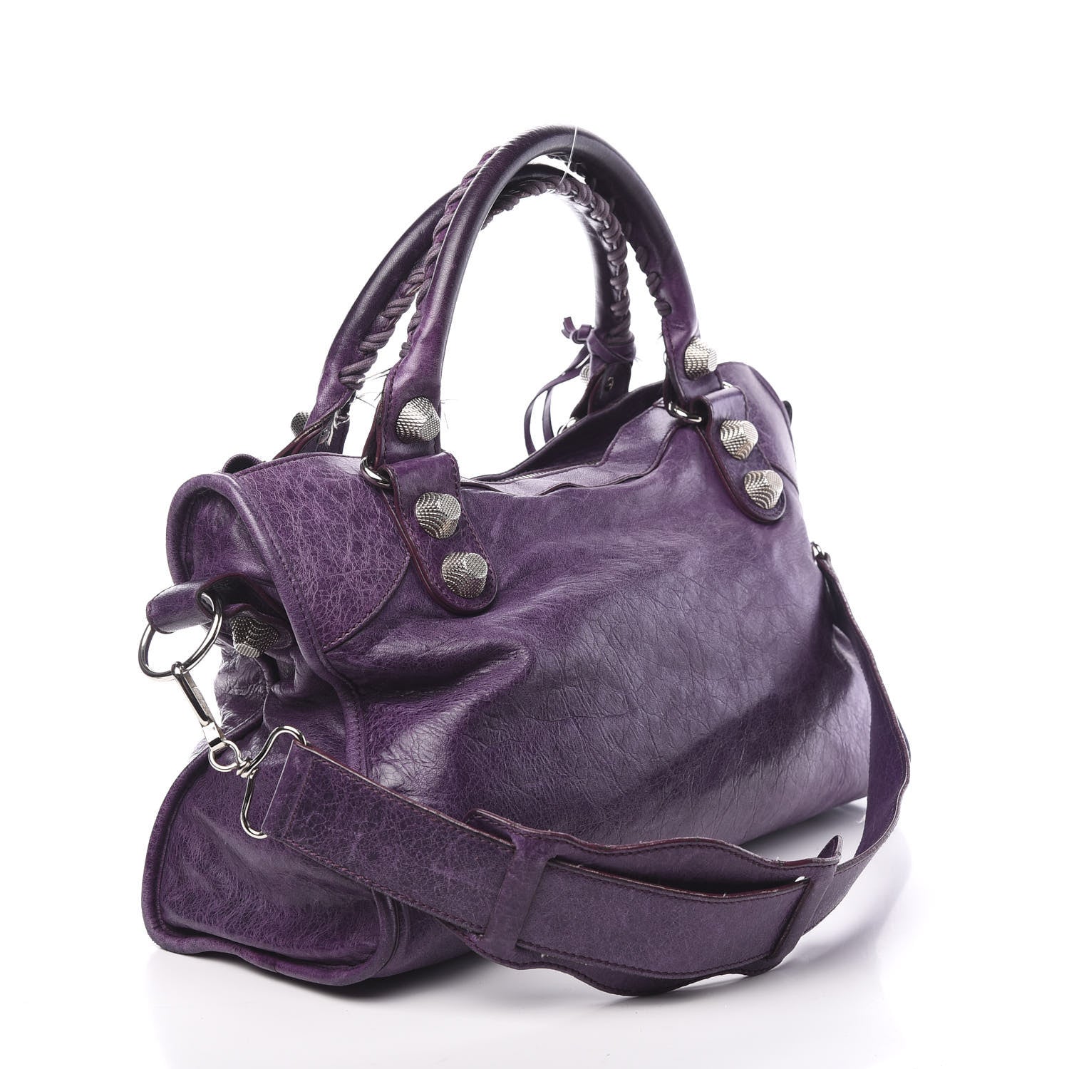 Balenciaga Agneau Giant 21 Silver Hardware City Raisin 2 of 18