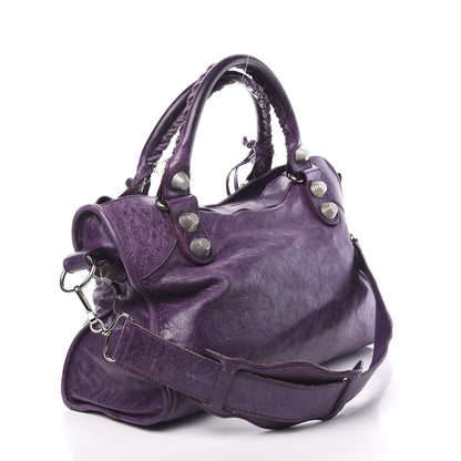 Balenciaga Agneau Giant 21 Silver Hardware City Raisin 2 of 18
