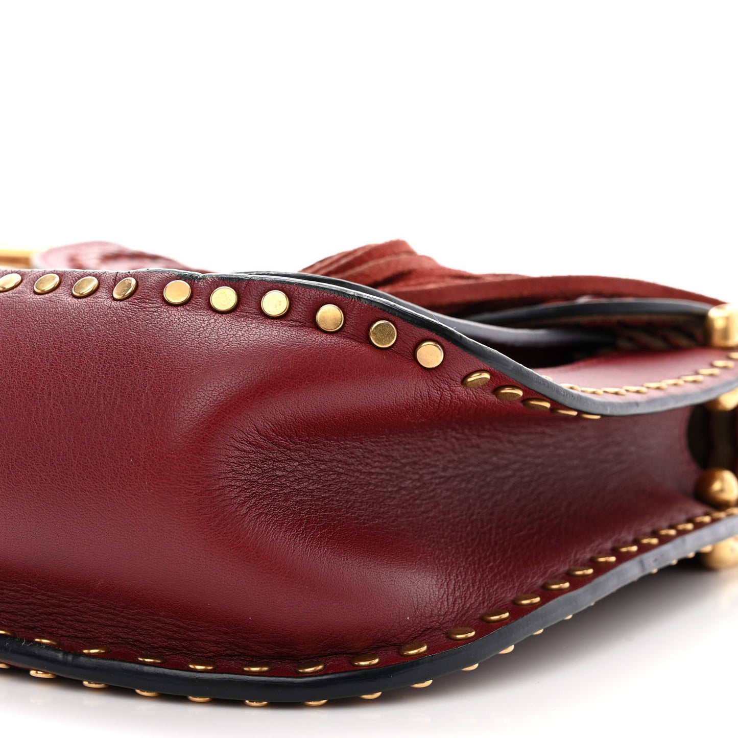 Calfskin Braided Small Hudson Shoulder Bag Sienna Red