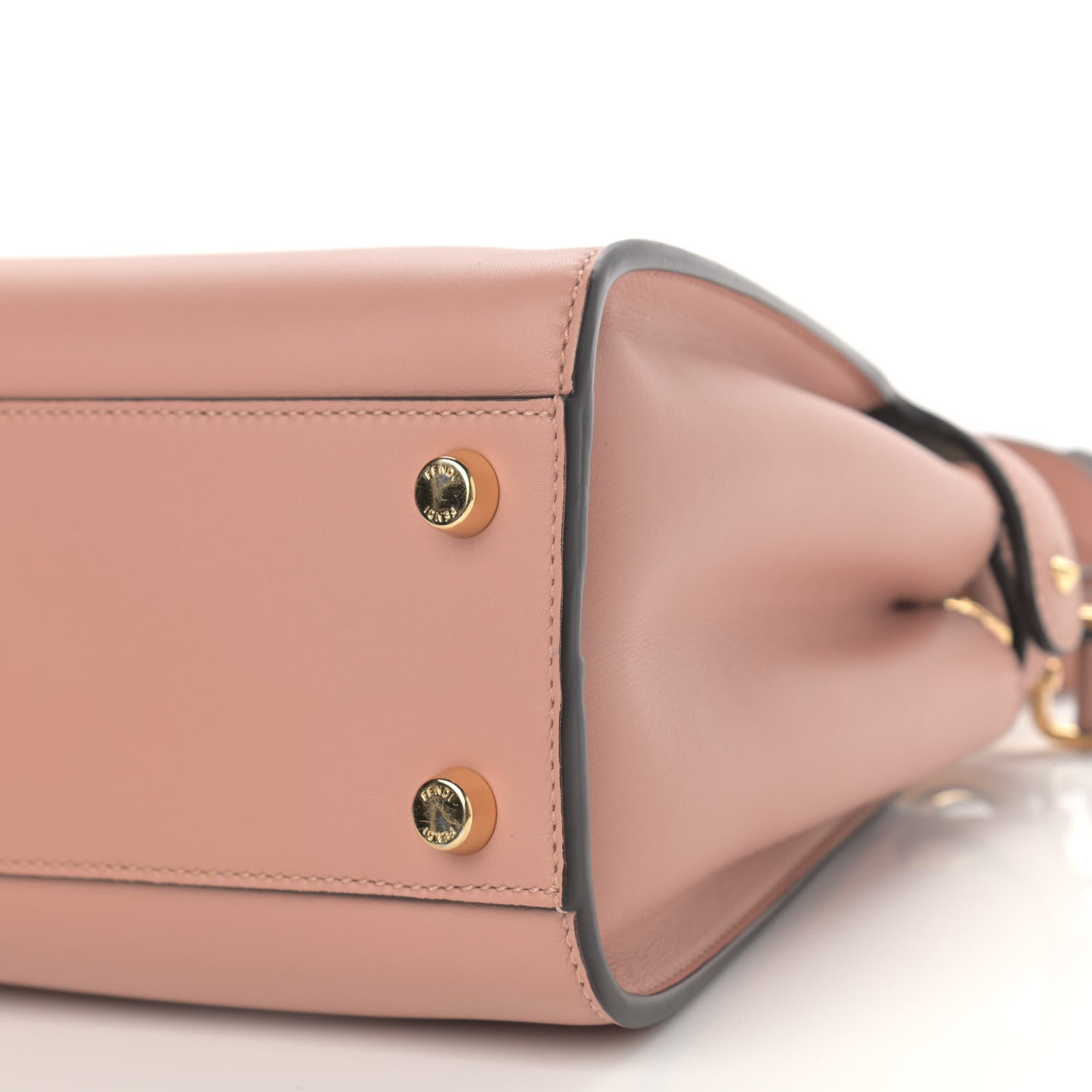 Fendi Vitello Tahiti Burro Medium Peekaboo Iconic Essentially Satchel Rosa Burbon Maya 11 of 12