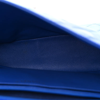 Chanel Lambskin Quilted Jumbo Single Flap Blue 5 of 17