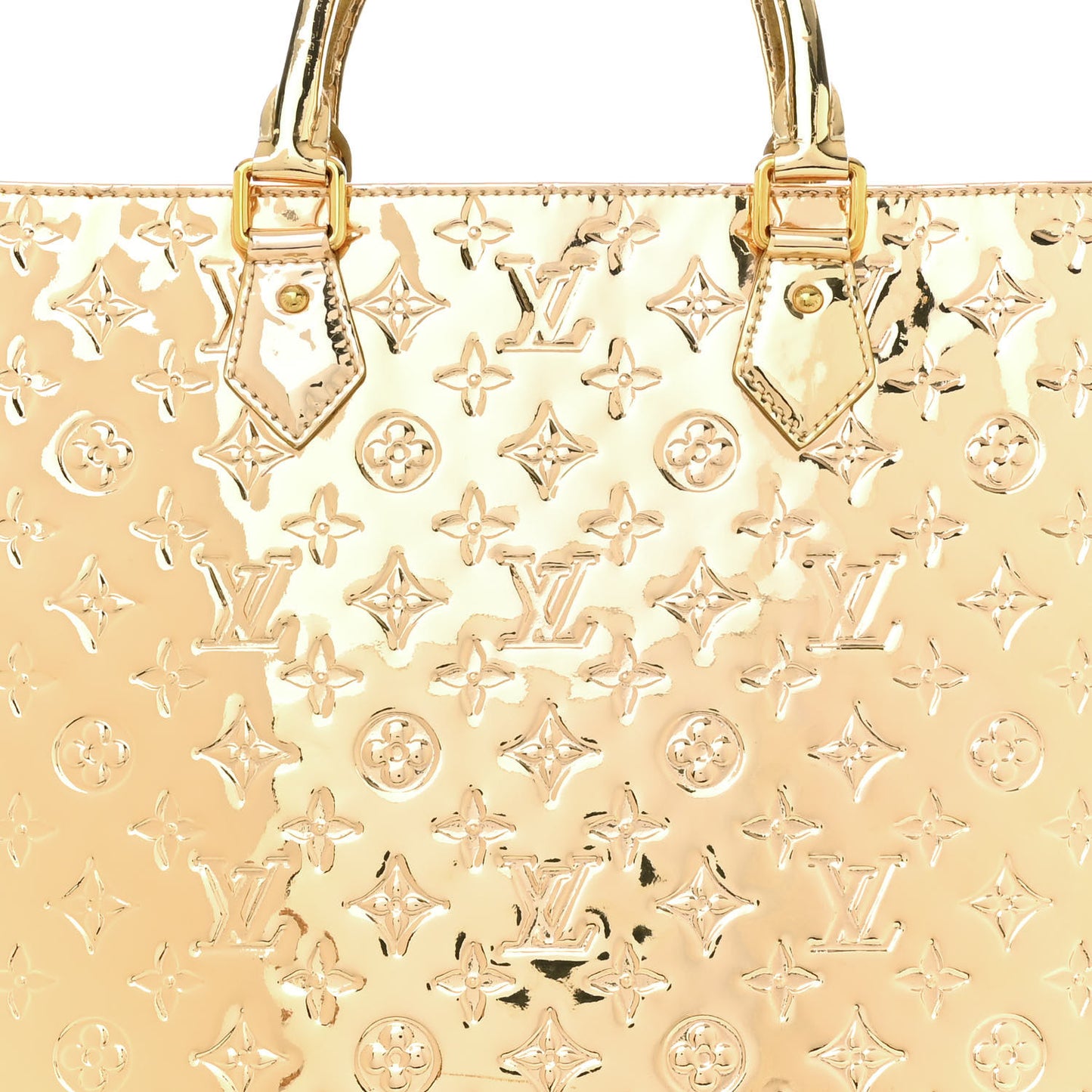 Monogram Miroir Sac Plat Gold