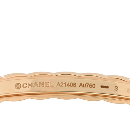 Chanel 18K Beige Gold Diamond Coco Crush Bracelet S 3 of 3