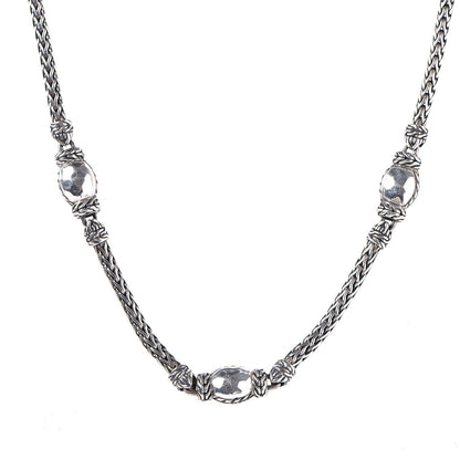 John Hardy Sterling Silver Palu Station Necklace 1 of 5