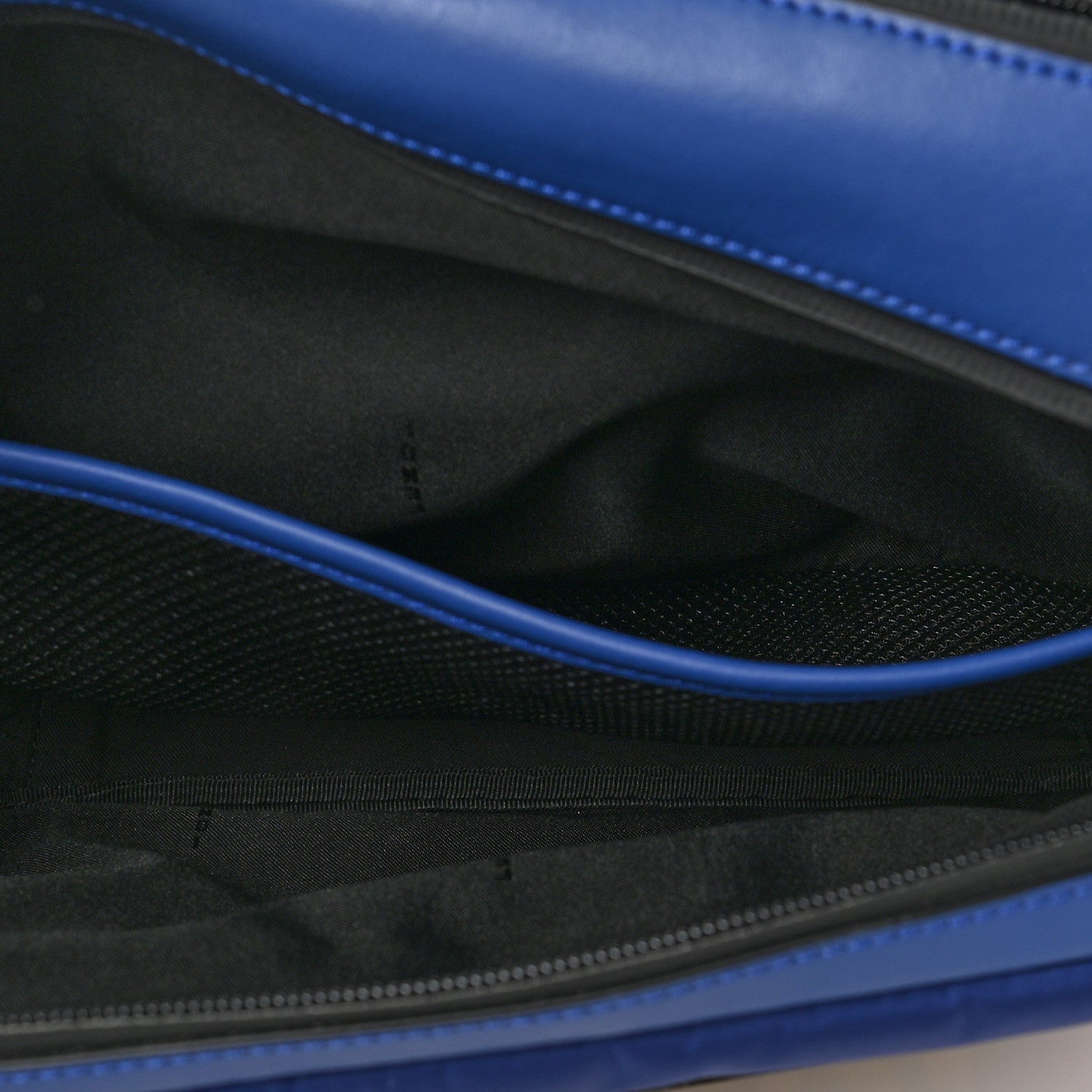 Fendi Nylon Vitello Century Vocabulary Camera Bag Blue Cobalto Blue Neon Sunflower 4 of 6