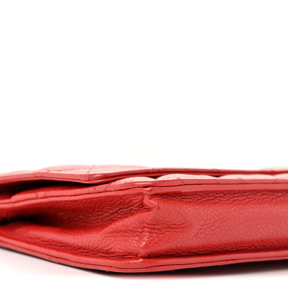 Chanel Caviar Quilted Wallet On Chain WOC Red 10 of 16