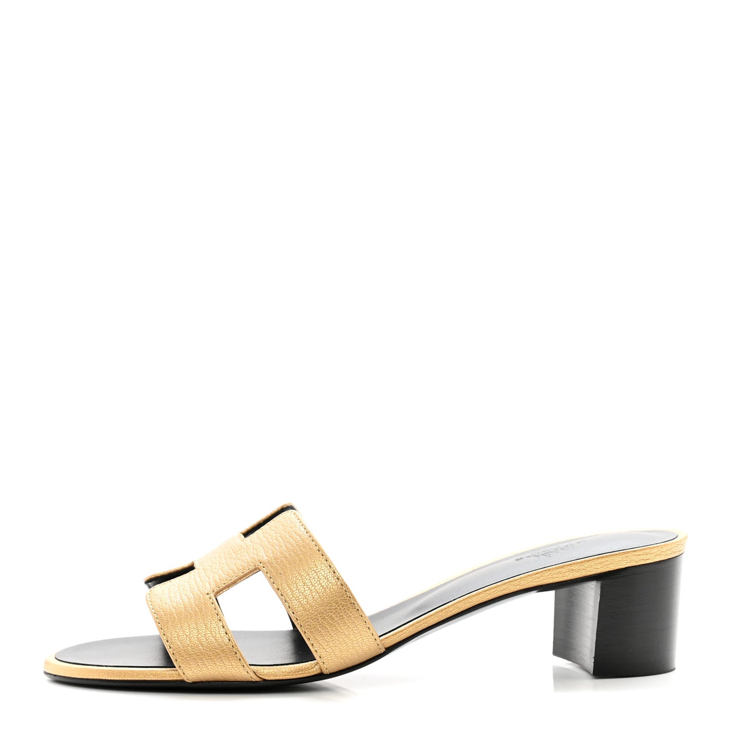 Metallic Goatskin Oasis Sandals 38.5 Dore
