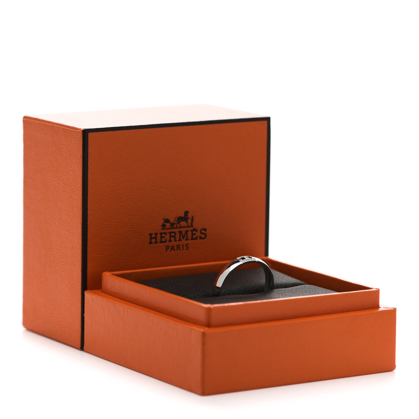 18K White Gold Diamond Ever Herakles Wedding Band Ring 52 6