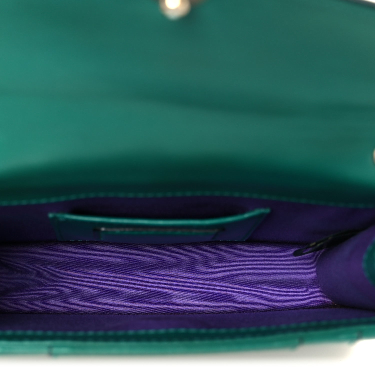 Bulgari Calfskin Small Serpenti Forever Snake Strap Crossbody Bag Emerald Green 6 of 12