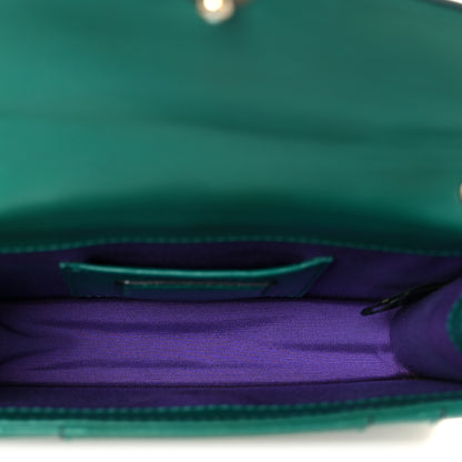 Bulgari Calfskin Small Serpenti Forever Snake Strap Crossbody Bag Emerald Green 6 of 12