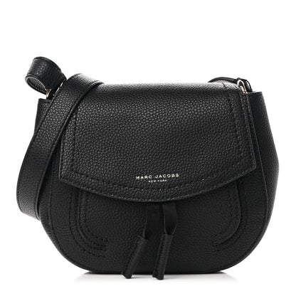Marc Jacobs Pebbled Calfskin Maverick Saddle Bag Black 1 of 8