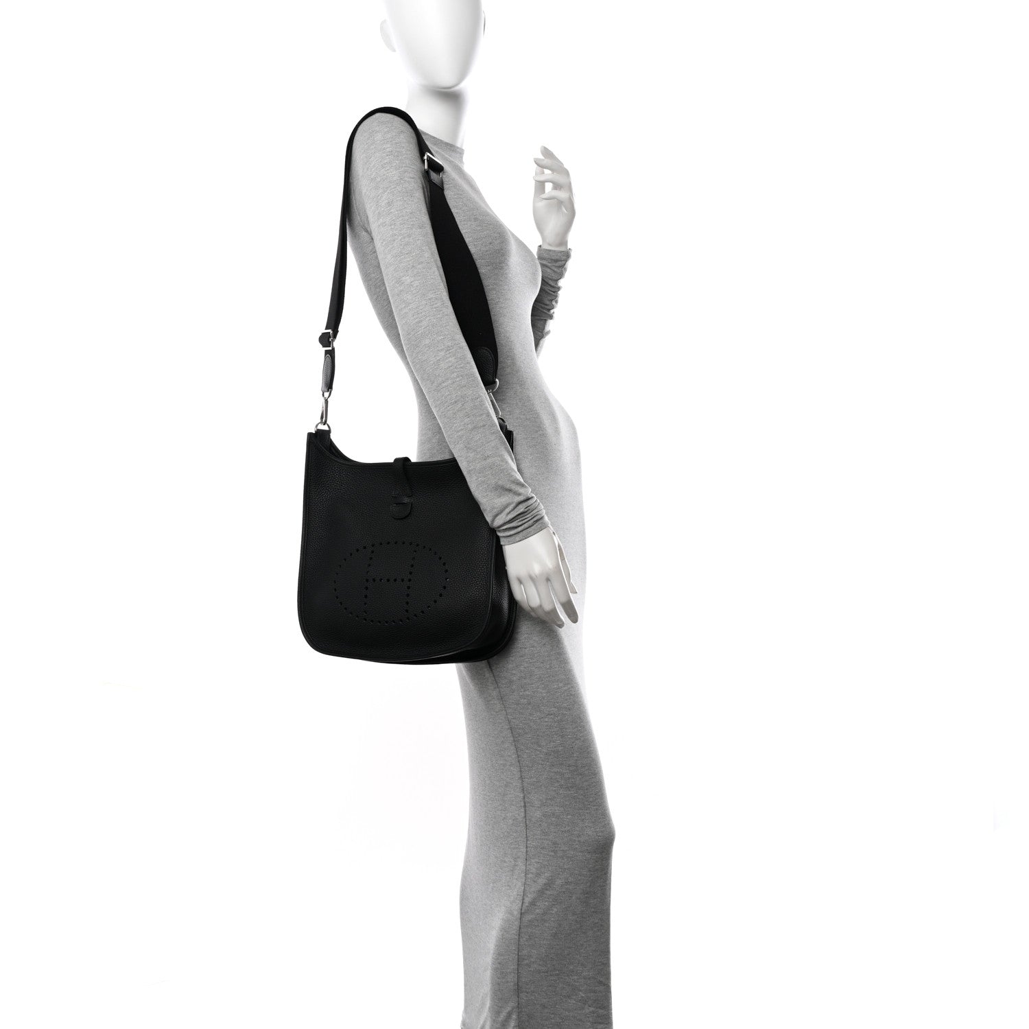 Hermes Taurillon Clemence Evelyne III PM Black 2 of 11