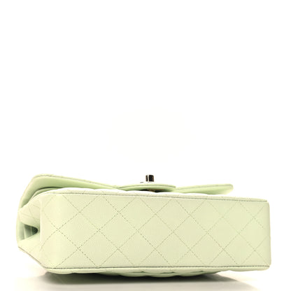 Chanel Caviar Quilted Small Double Flap Light Green 4 of 11