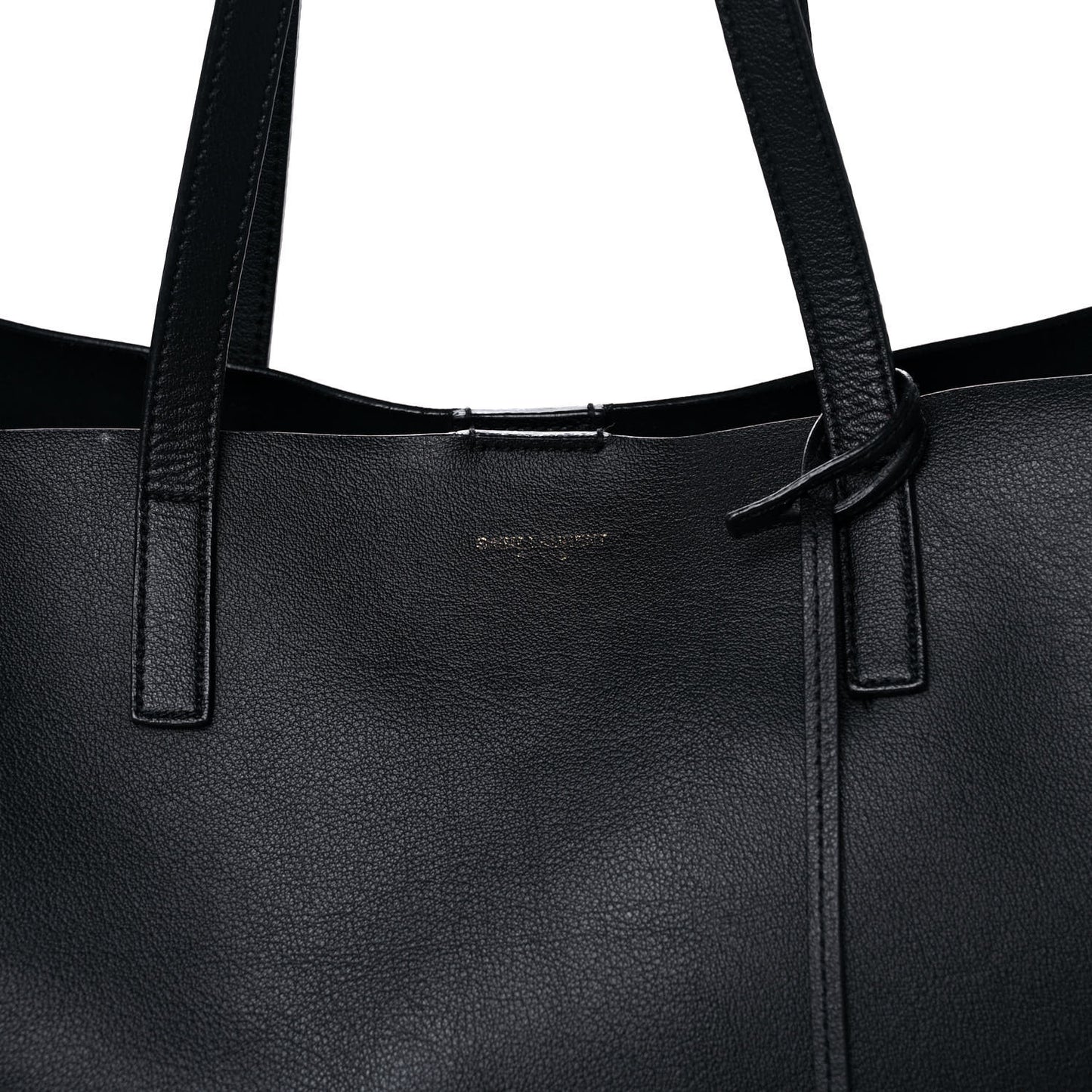 Calfskin Large Shopping Tote Black