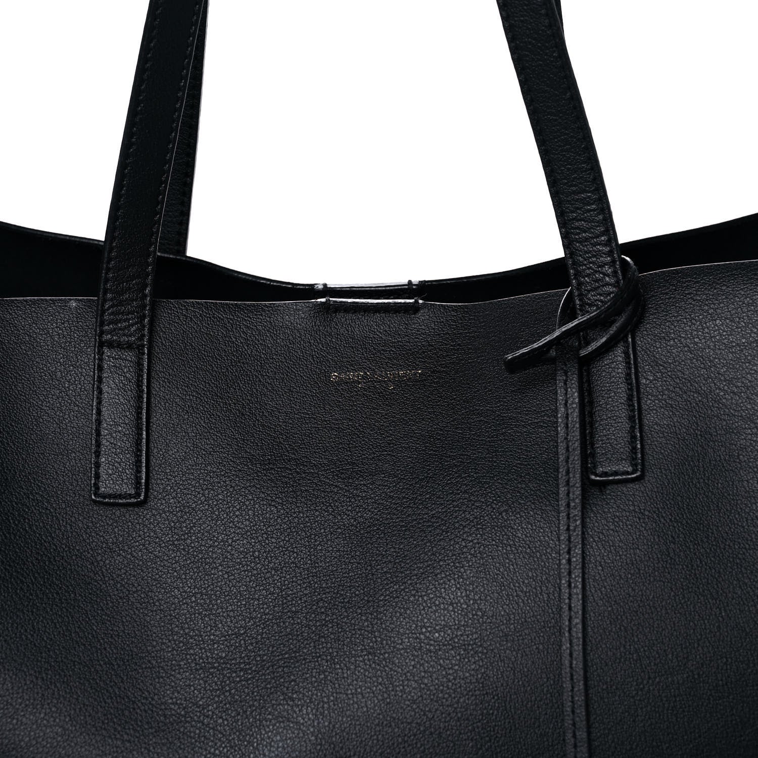 Saint Laurent Calfskin Large Shopping Tote Black 6 of 10