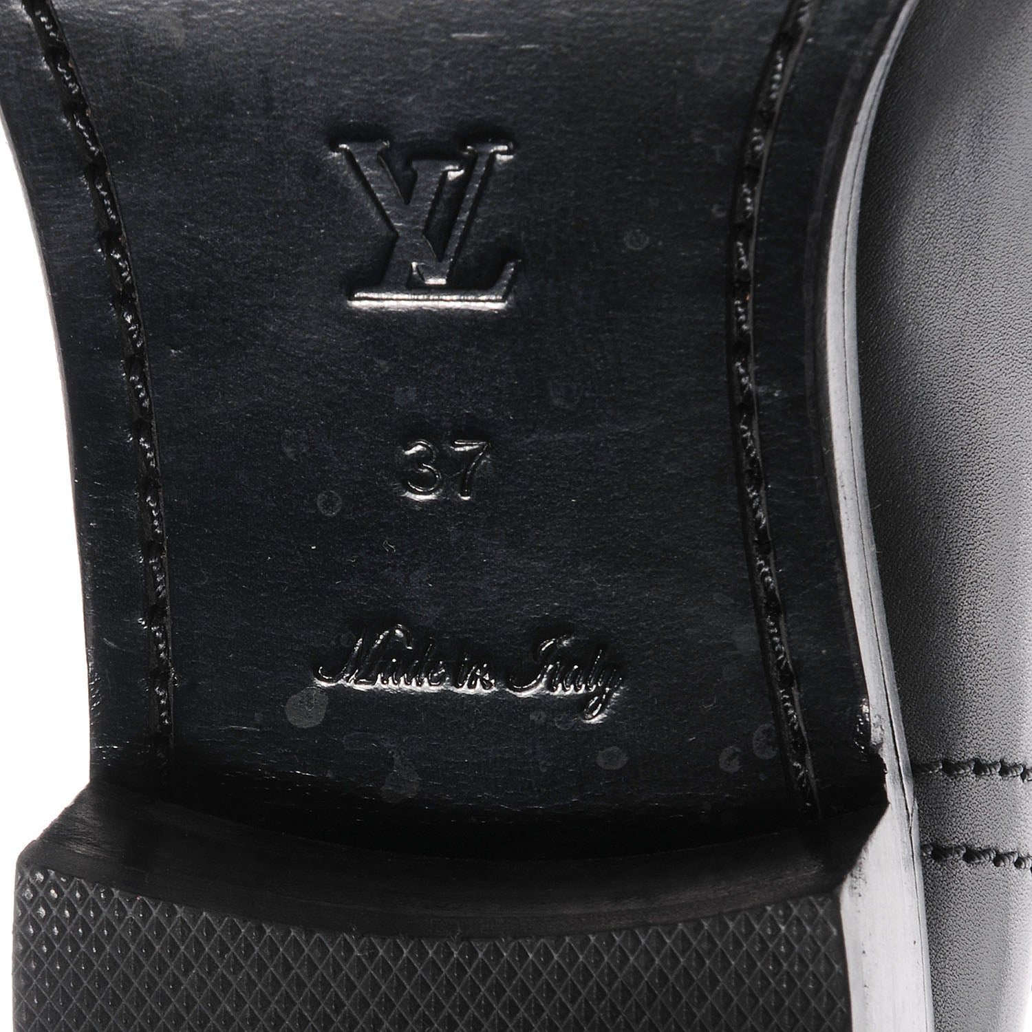 Louis Vuitton Calfskin Susan Half Boots 37 Black 7 of 9