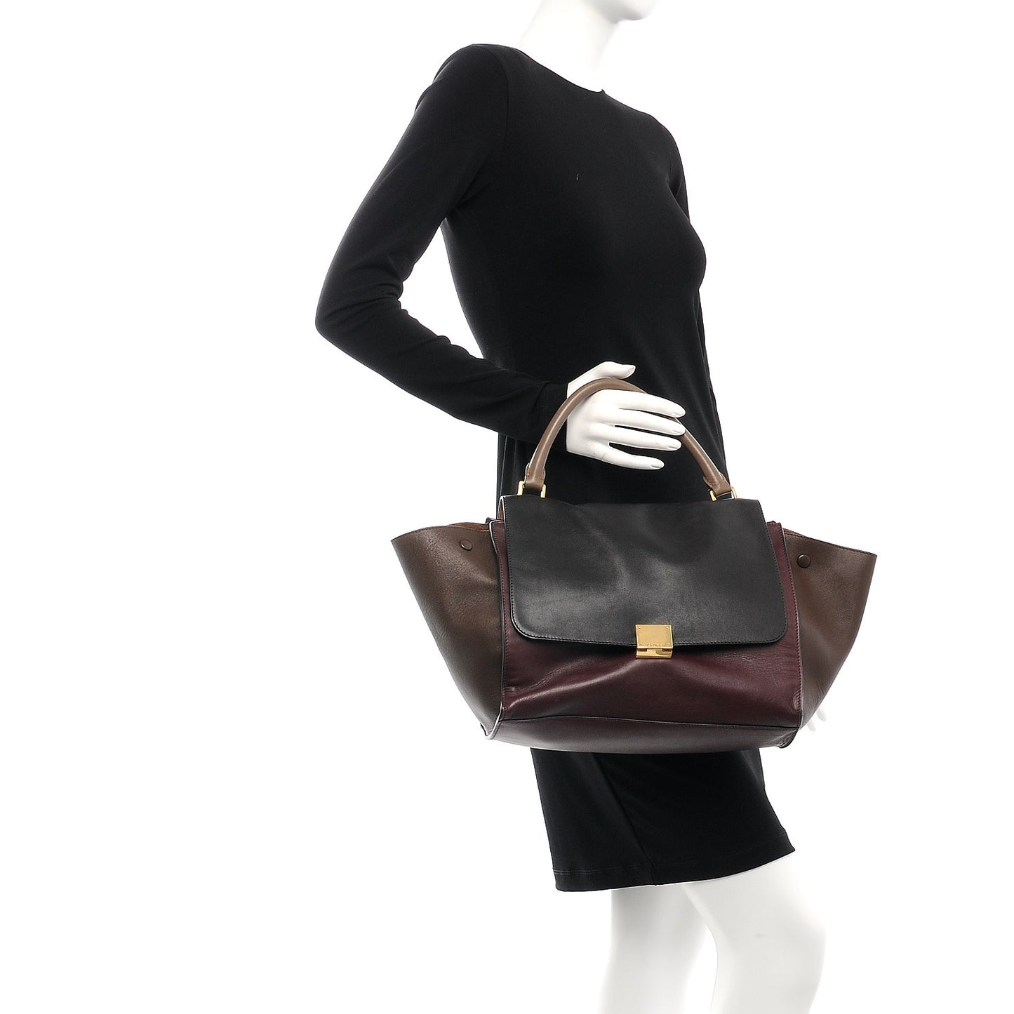 Smooth Calfskin Medium Tri-Color Trapeze