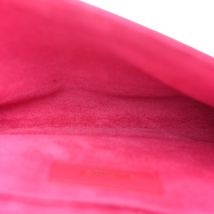 Saint Laurent Calfskin Classic Y Ligne Clutch Fuchsia 5 of 12