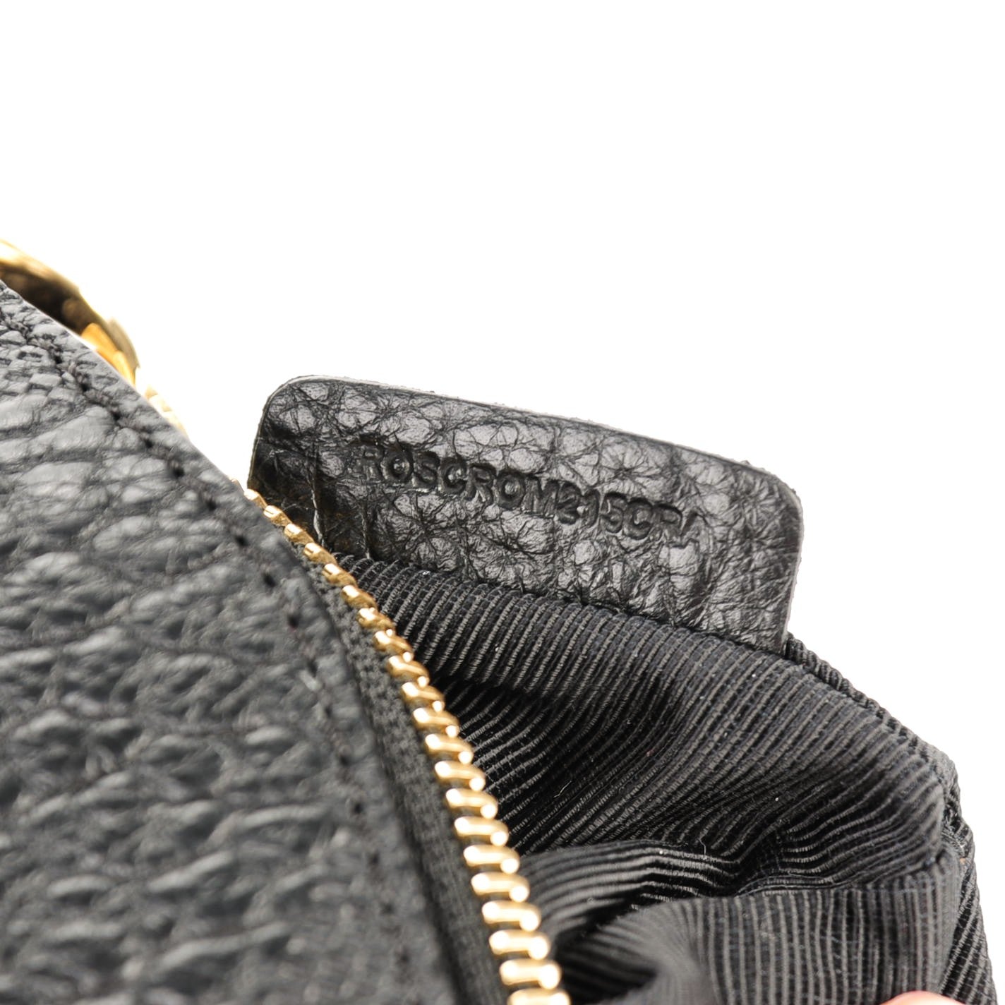 Burberry Signature Grain Calfskin Check Embossed Small Chichester Crossbody Clutch Bag Black 8 of 8