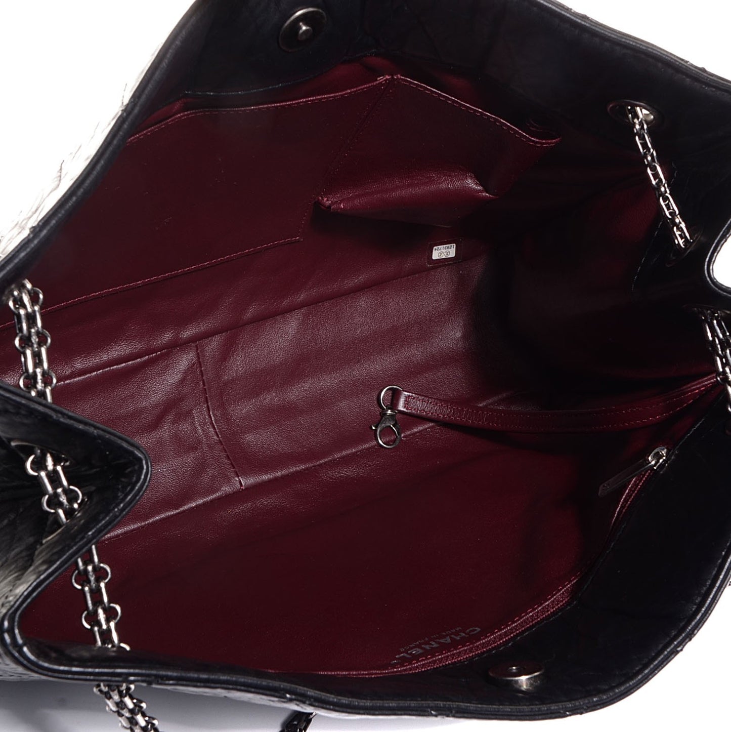 Aged Calfskin Reissue 2.55 Tote Black