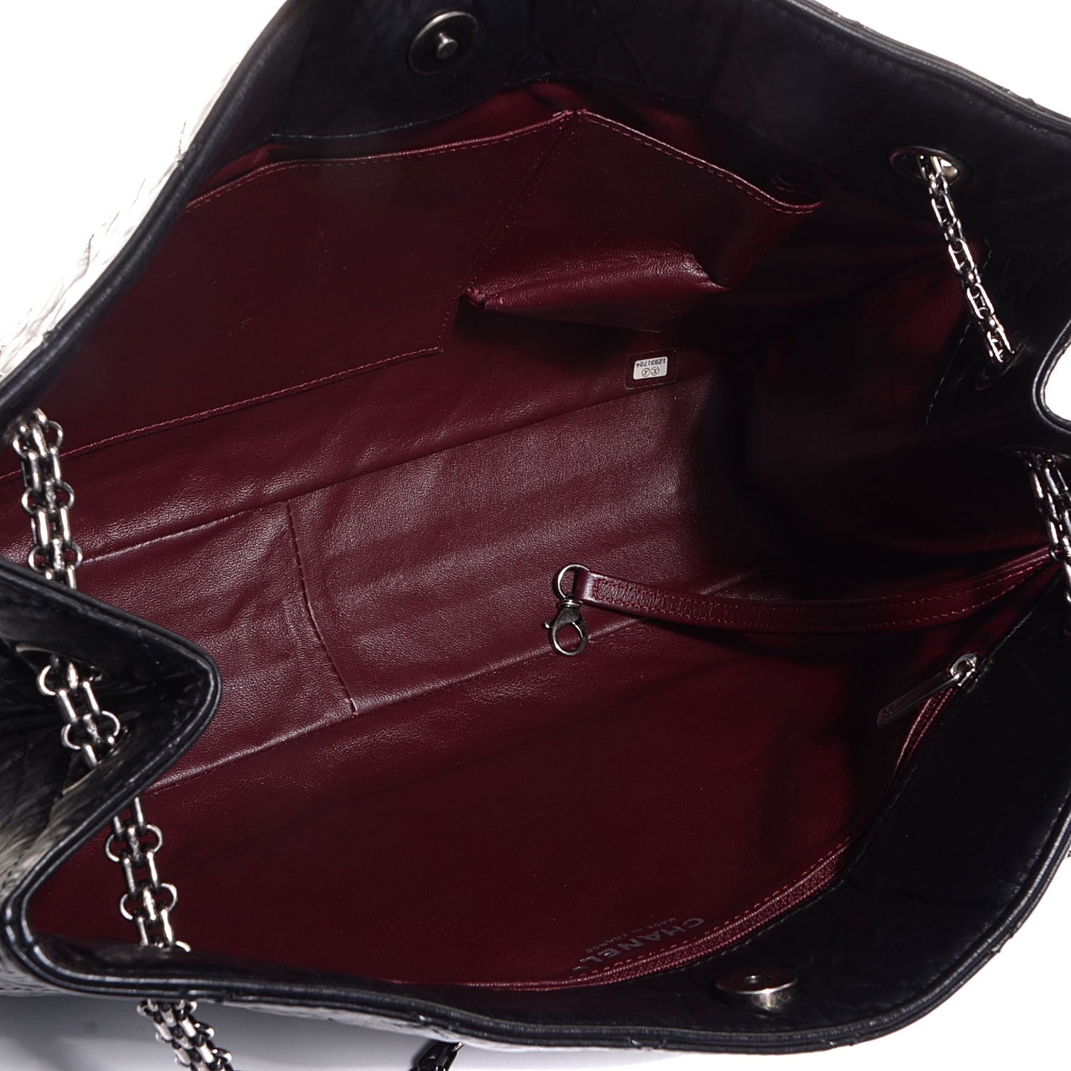 Chanel Aged Calfskin Reissue 2.55 Tote Black 5 of 7