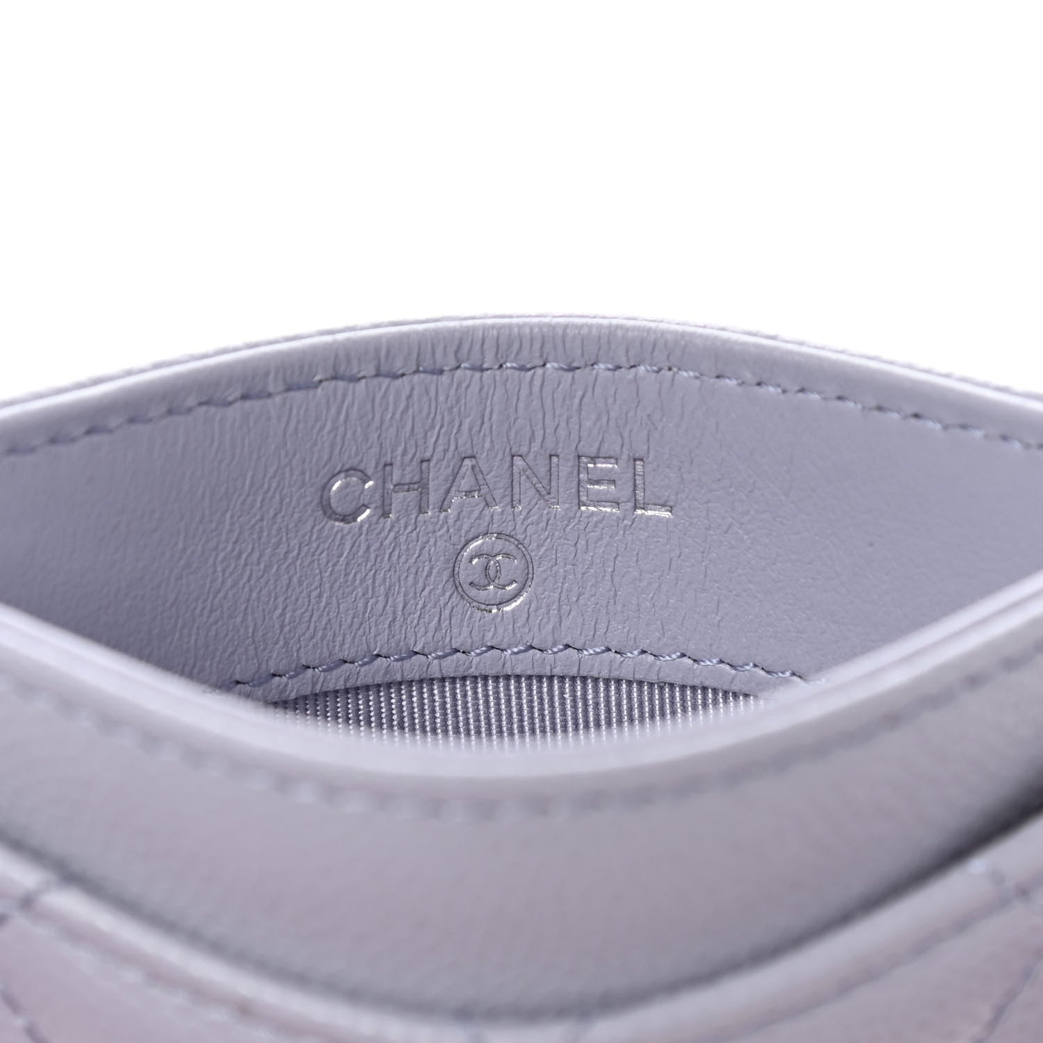 Chanel Caviar Quilted Card Holder Light Purple 6 of 8