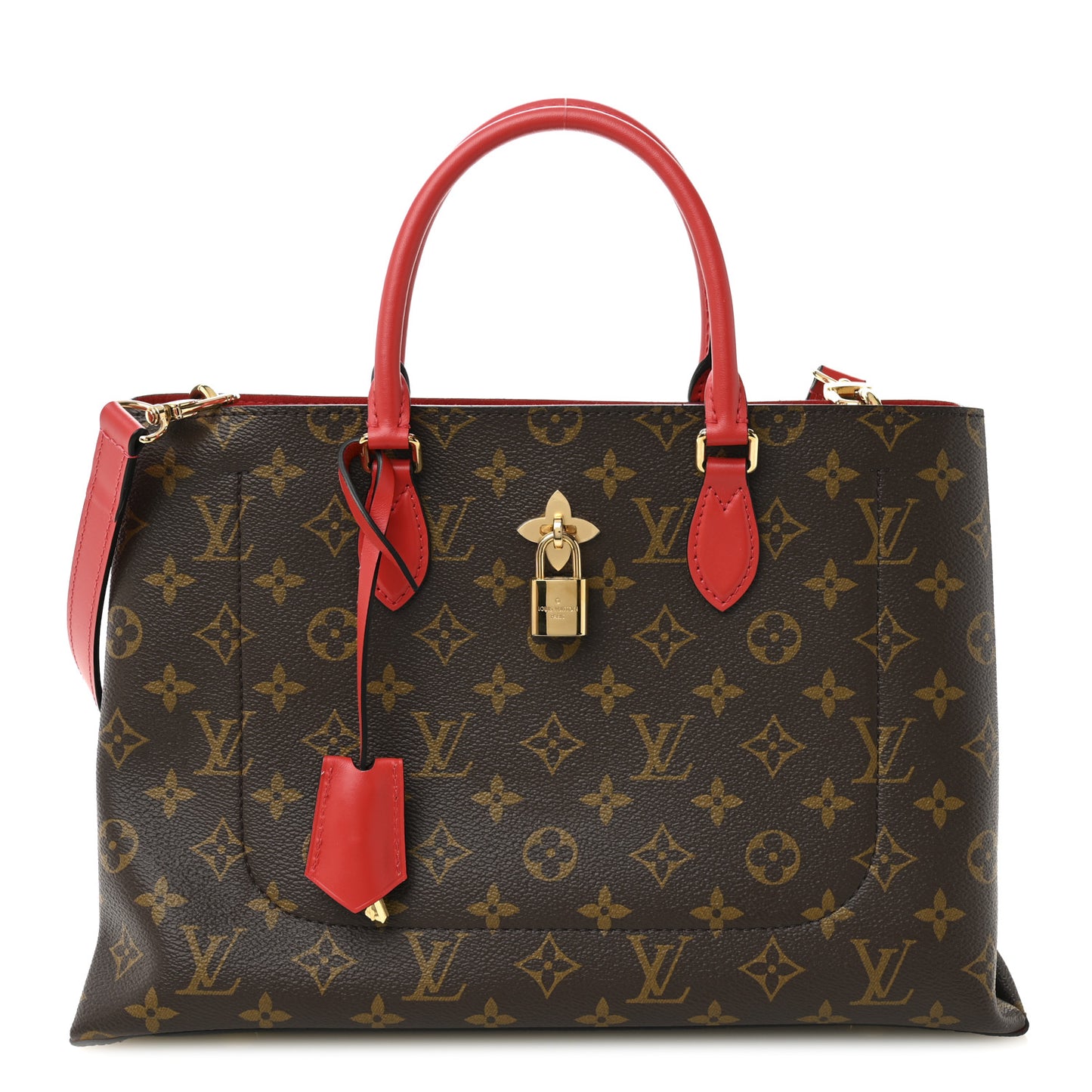 Monogram Flower Tote Coquelicot