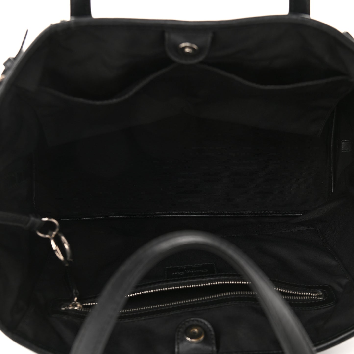 Coated Canvas Cannage Medium Panarea Tote Black