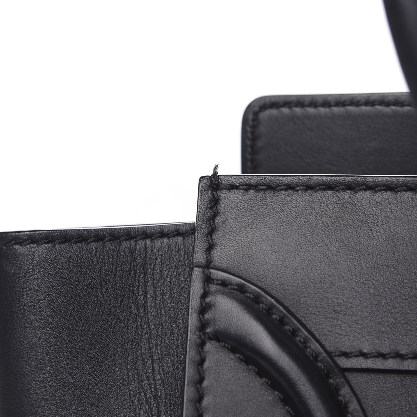 Smooth Calfskin Micro Luggage Black