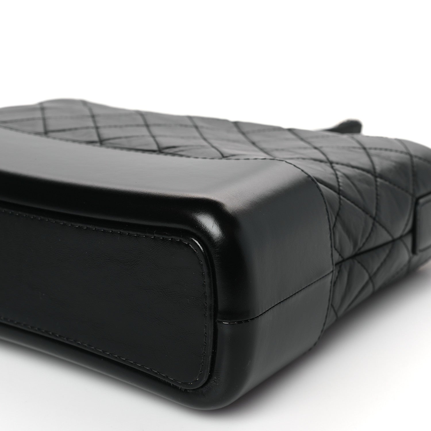 Chanel Aged Calfskin Quilted Medium Gabrielle Hobo Black 9 of 9