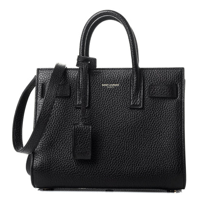 Saint Laurent Grained Calfskin Nano Sac De Jour Black 1 of 11