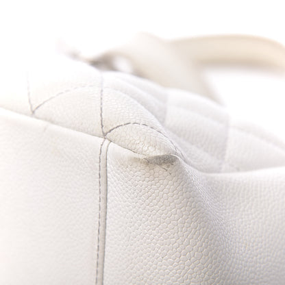 Chanel Caviar Quilted Grand Shopping Tote GST White 16 of 23