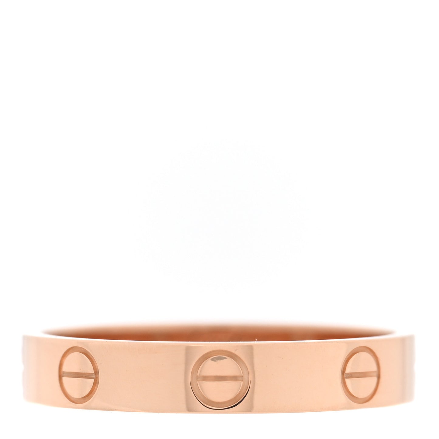 18K Pink Gold 3.5mm LOVE Wedding Band Ring 56 7.75