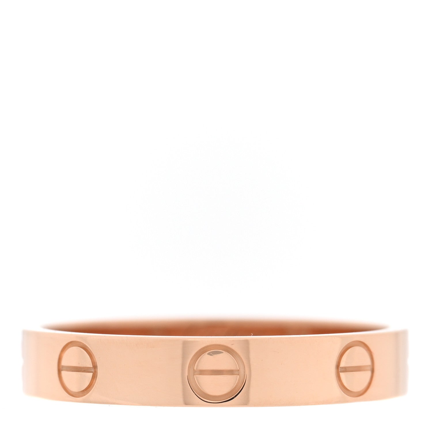 Cartier 18K Pink Gold 3.5mm LOVE Wedding Band Ring 56 7.75 1 of 5