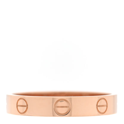 Cartier 18K Pink Gold 3.5mm LOVE Wedding Band Ring 56 7.75 1 of 5