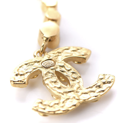 Chanel CC Crystal Drop Earrings Gold 4 of 5