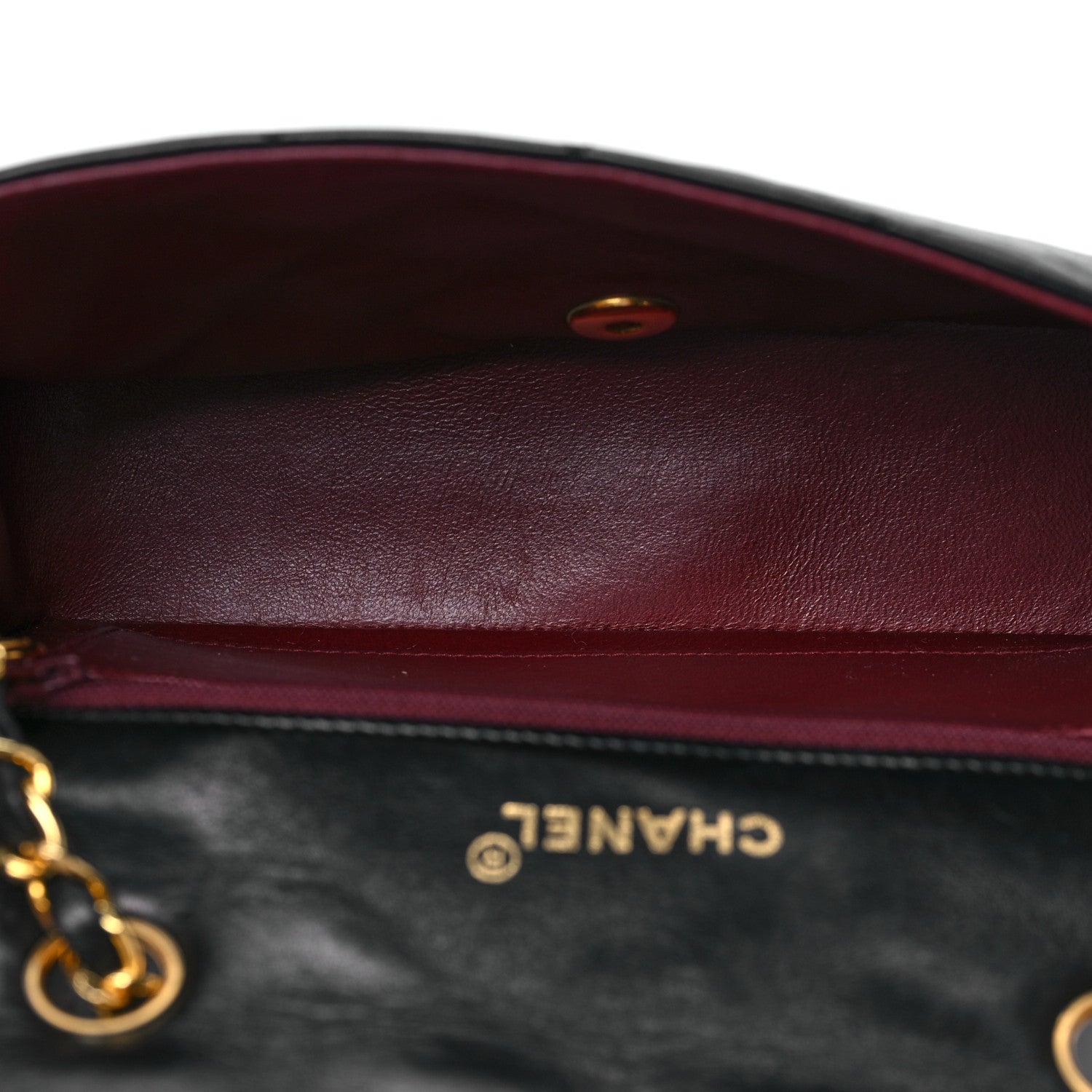 Chanel Lambskin Quilted Small Single Flap Black 5 of 12