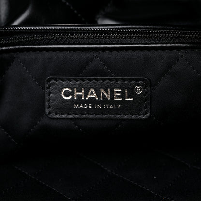 Chanel Shiny Calfskin Quilted Large Chanel 22 Black 7 of 10