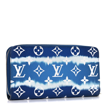 Louis Vuitton Monogram Escale Zippy Wallet Blue 3 of 10
