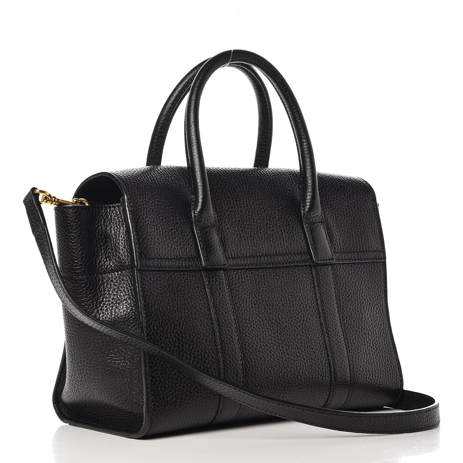 Mulberry Natural Grain Leather Small New Bayswater Black 3 of 6