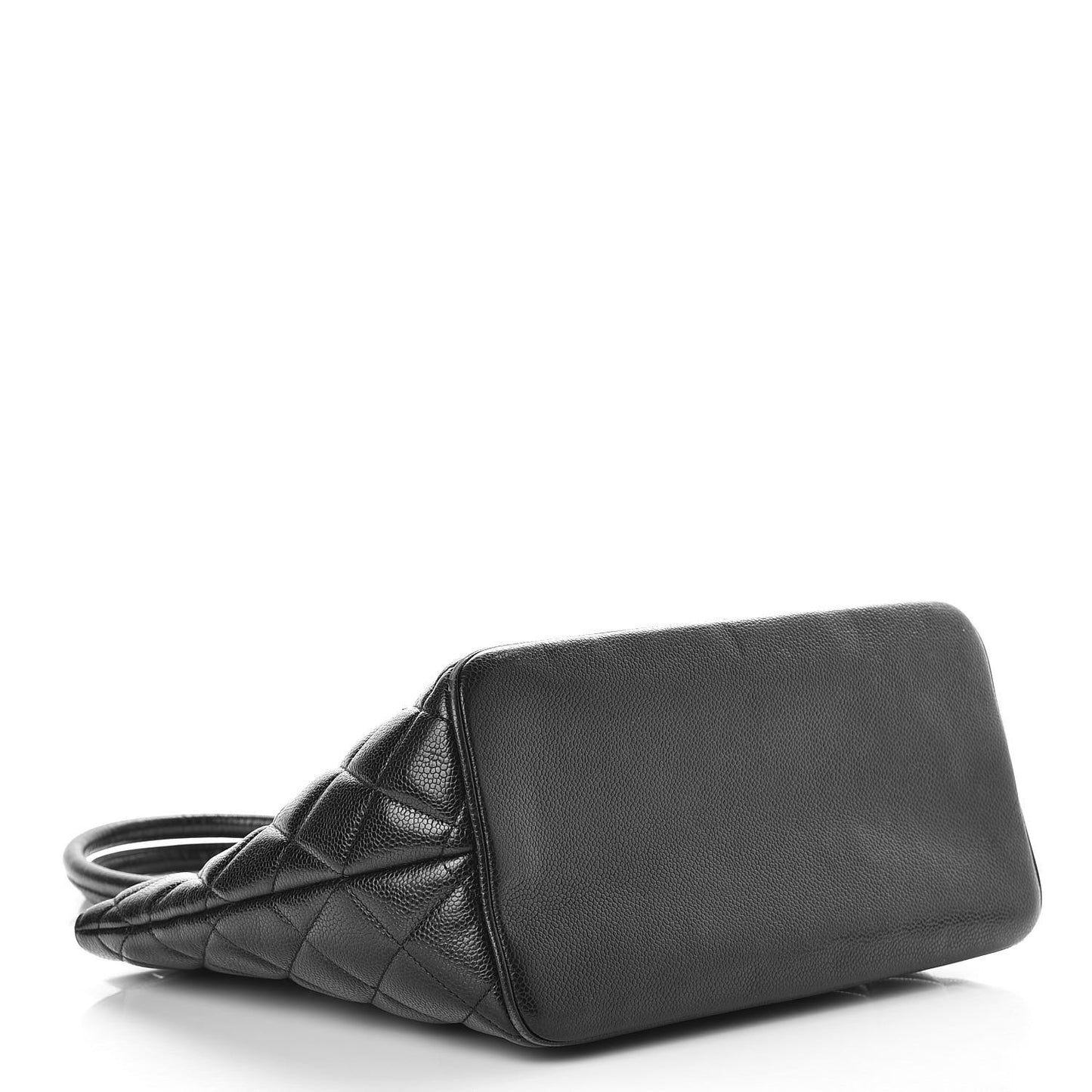 Caviar Quilted Medallion Tote Black