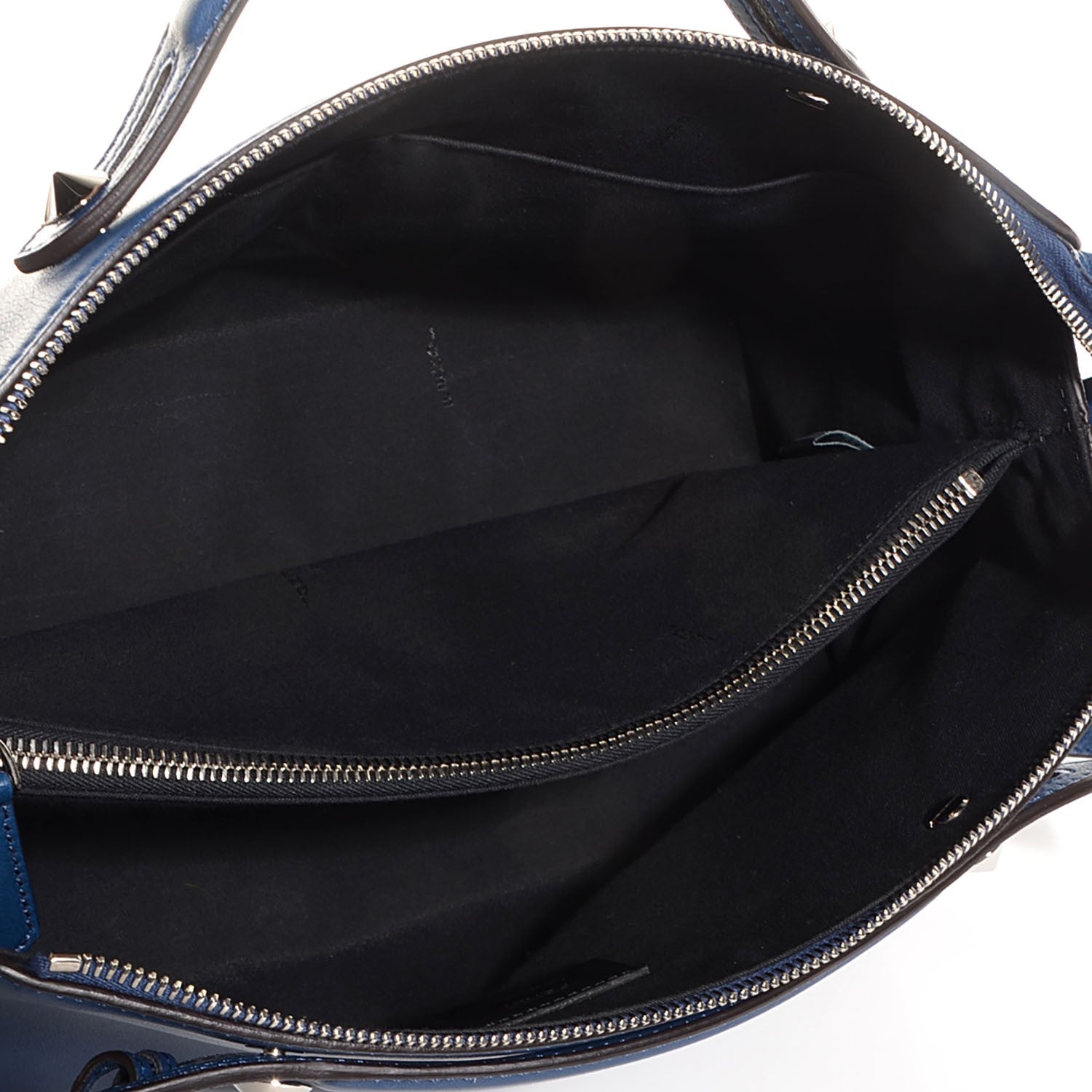 Fendi Vitello Dolce Marmol Large By The Way Boston Bag Blue 5 of 11