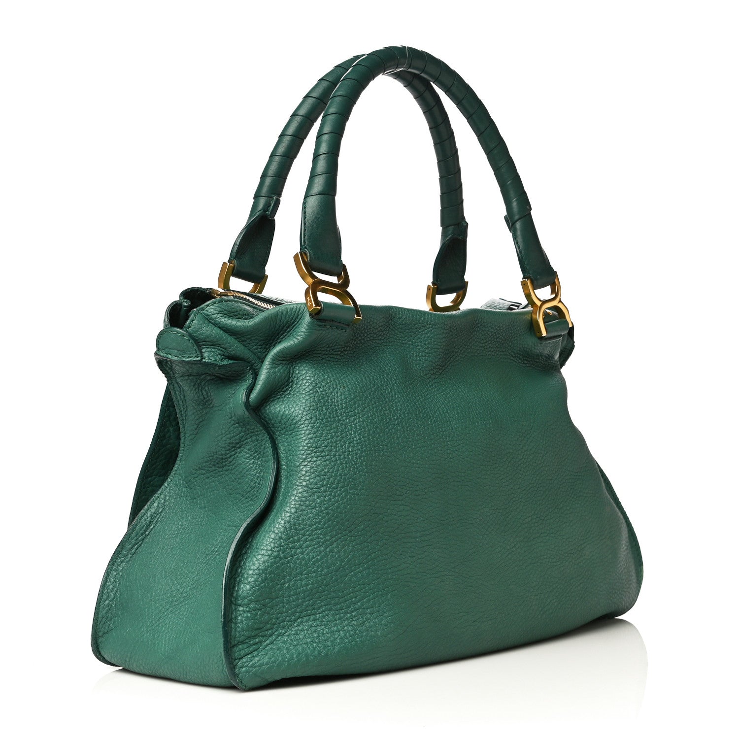 Chloe Calfskin Large Marcie Satchel Emerald 4 of 23